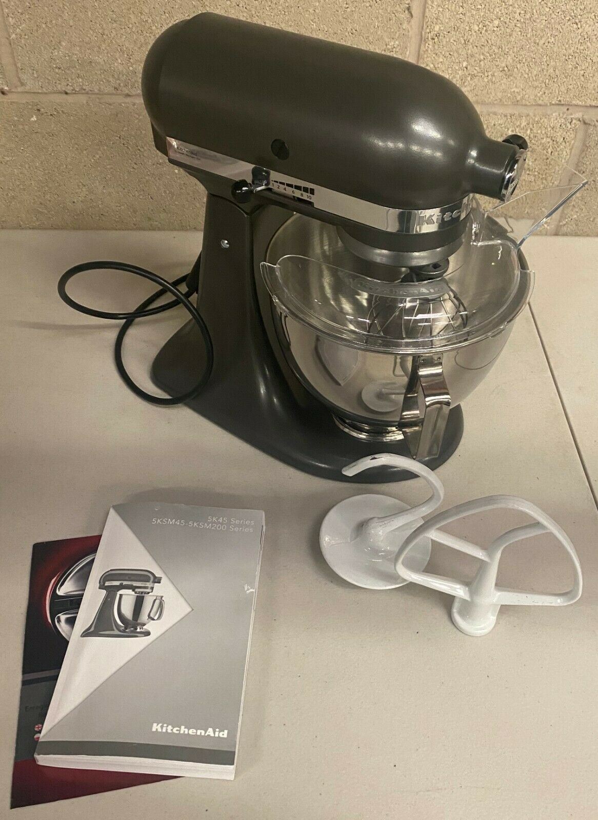 KitchenAid 4.3L Stand Mixer With Pouring Shield Slate 5KSM95PSBSZ